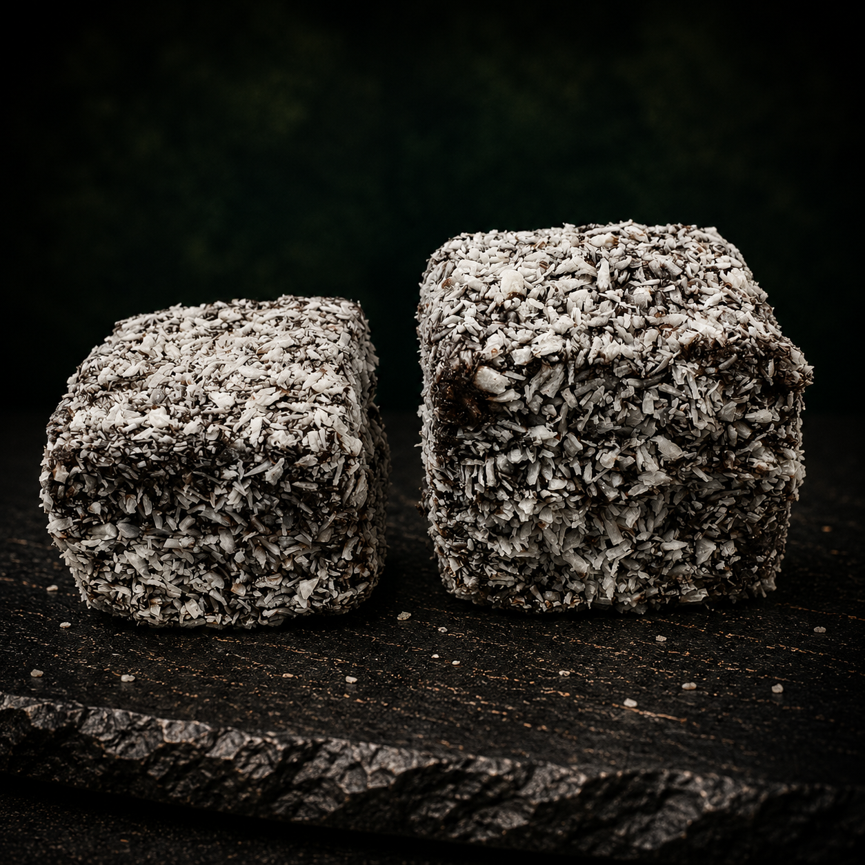 Mini Chocolate and Raspberry Lamington