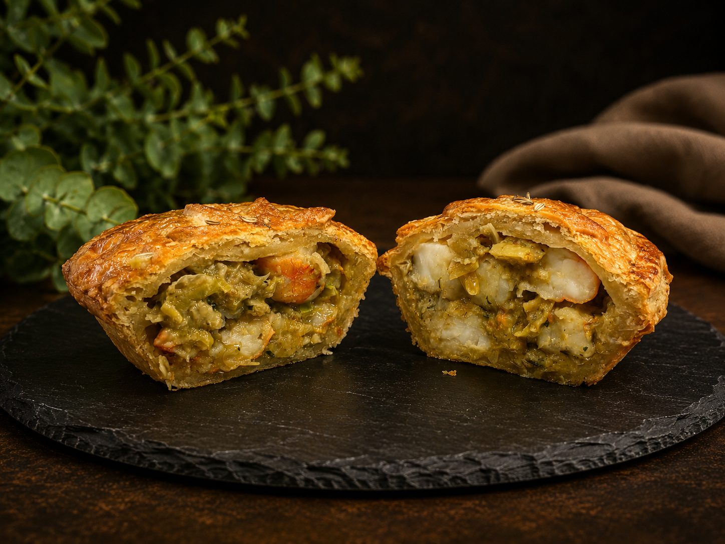 Spencer Gulf King Prawn Thai Green Curry Pie