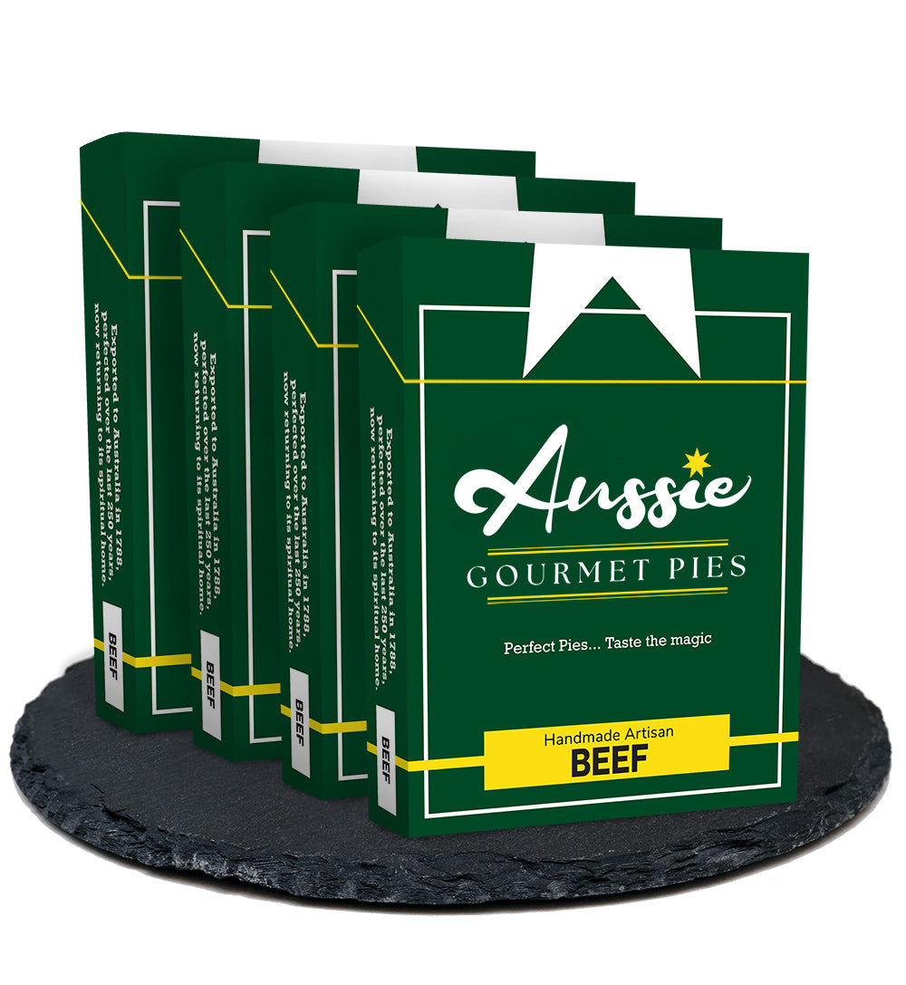 4x Beef Aussie Gourmet Pies